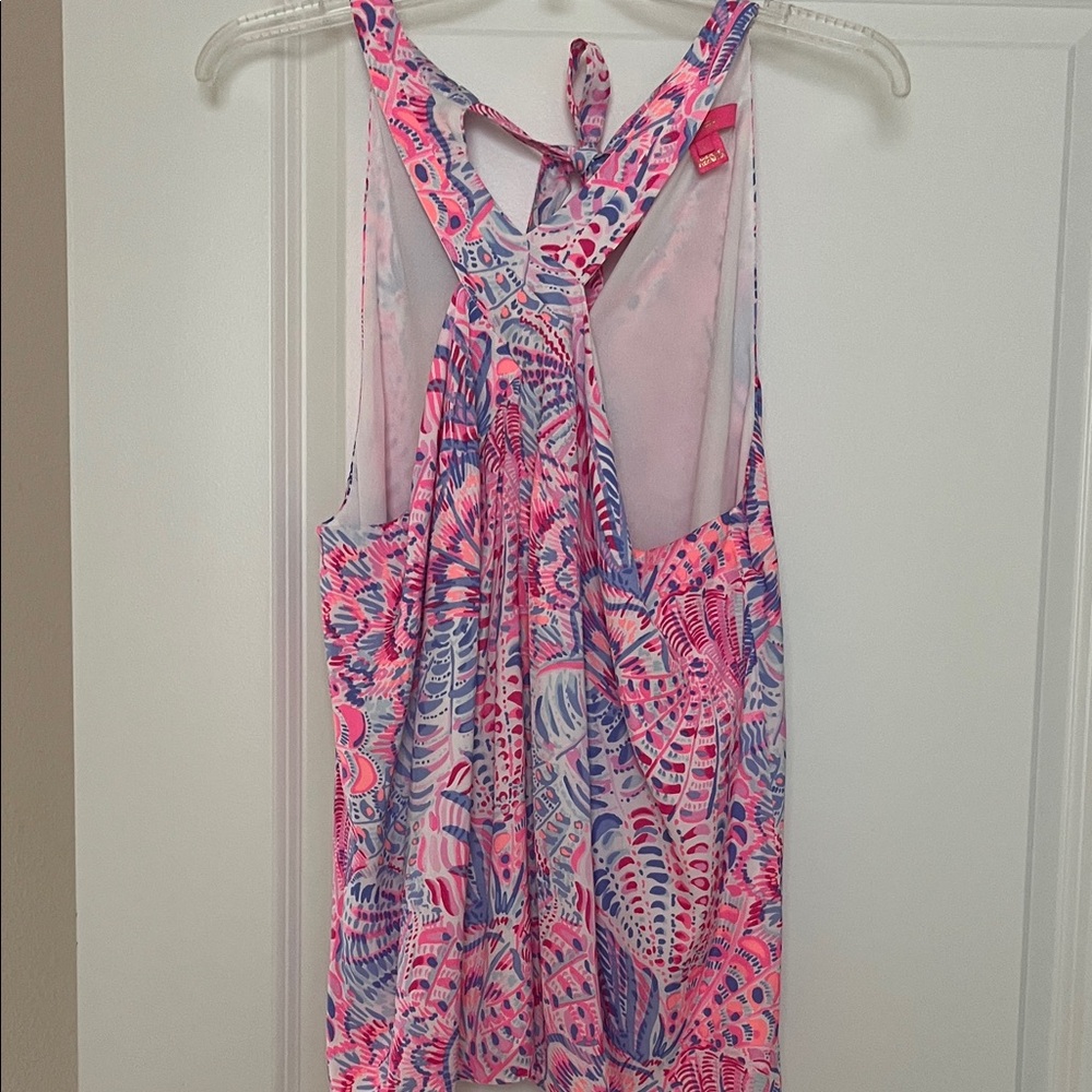Lilly Pulitzer Pink and Blue Patterned Top